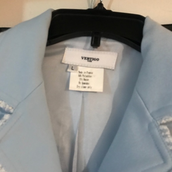 Vertigo Paris pant suit baby blue 150 firm - Picture 3 of 5